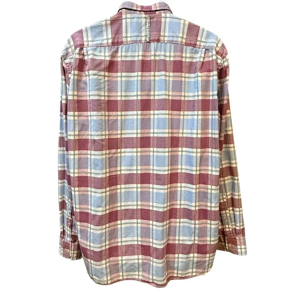 Banana Republic Button Down Plaid Mens‎ XL Camden Fit Shirt Long Sleeve Cotton